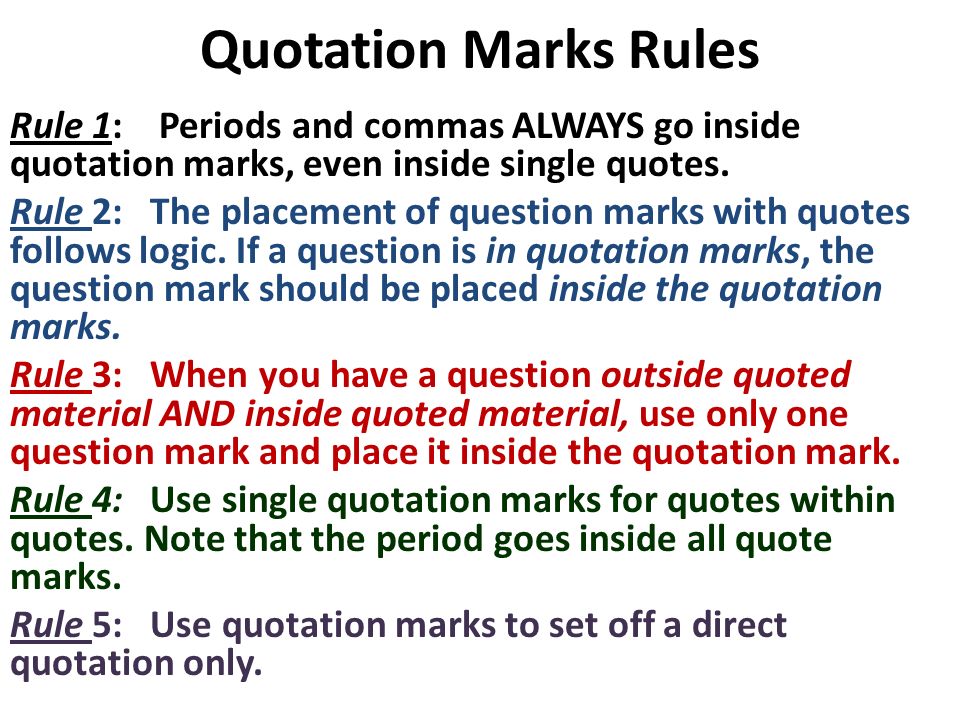 Does Punctuation Go Inside or Outside Quotation Marks?